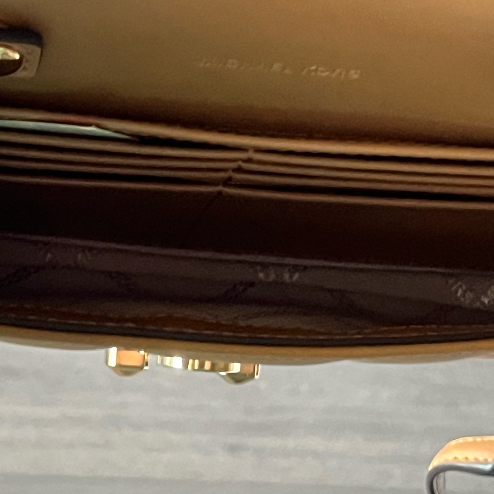 NWT Michael Kors Camel Color Tribeca Quilted Crossbody Bag - Picture 11 of 15